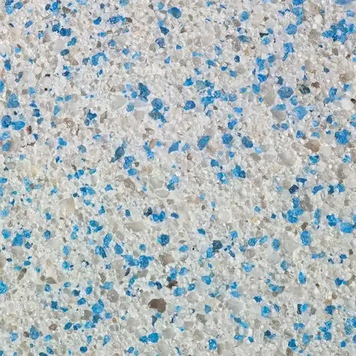 Florida stucco double sky blue pool finish