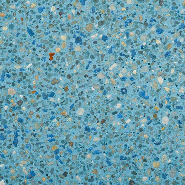 Florida stucco island blue pool finish